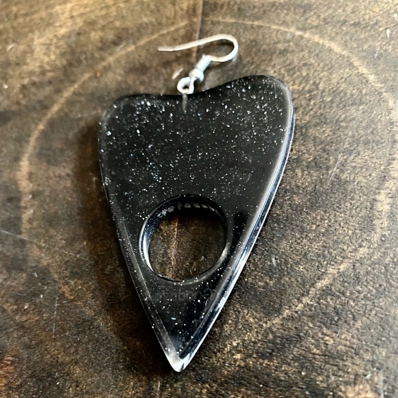 Ouija Planchette Earrings - Picture 3 of 5